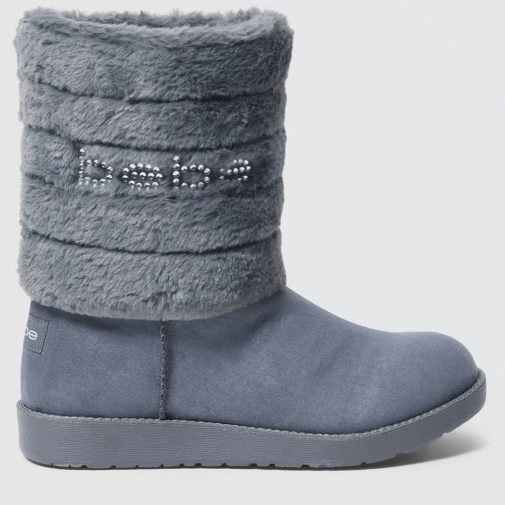 bebe Laurely Faux Shearling Booties Women’s Size 9 Y2K